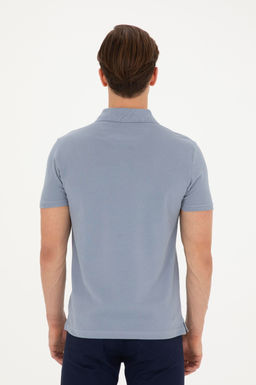 Мужская базовая футболка цвета индиго - U.s. polo assn фото 5