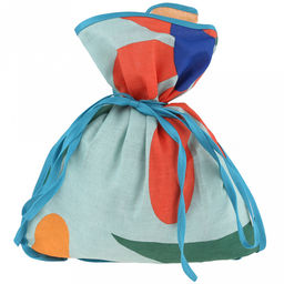 Эко-мешочек 25х30см "Ромашковый луг", на завязках, хлопок 100%, упаковка "классическая" ПП с подвесом 14,5х20см, "Домашняя мода" (Россия)