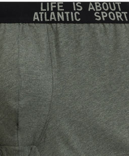 ATLANTIC 3MH-226 Трусы шорты Melange - набор 3 шт. зеленый меланж + винный меланж + голубой меланж фото 4