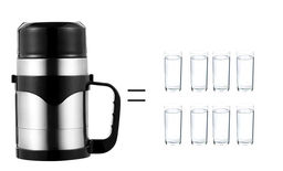 Термокружка - ланч бокс с подогревом от прикуривателя 1200мл - Buro фото 4