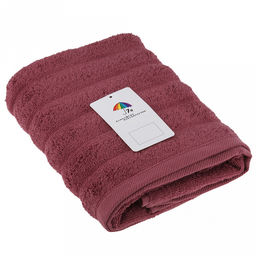Полотенце махровое "Шелковый путь" 50х90см, хлопок 100%, бордовый (Китай)