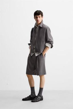 PLEATED RELAXED FIT BERMUDA SHORTS - Zara фото 14