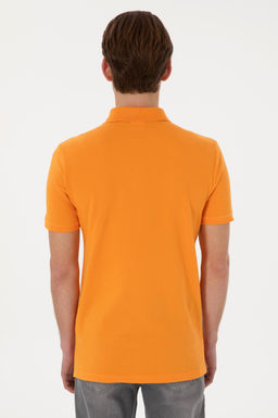 Erkek Slim Fit Polo Yaka Turuncu Basic Ti__rt Sepette S_rpriz _ndirim - U.s. polo assn фото 5