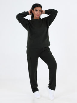 СК-2304 ЖЕНСКИЙ СПОРТИВНЫЙ КОСТЮМ (Темно-зеленый) - А-дина фото 4