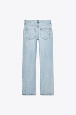 ZW COLLECTION STRAIGHT MID-WAIST JEANS - Zara фото 7