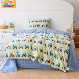Комплект постельного белья Сатин Люкс KIDS 100% хлопок CDK086 230*250 1.5 спальный 50-70 1 шт