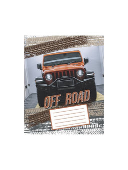 Цена за 20 шт. Тетрадь 12 листов в линейку, Calligrata «Внедорожник», серые листы, МИКС