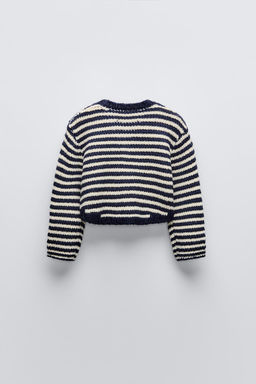STRIPED KNIT CARDIGAN - Zara фото 2