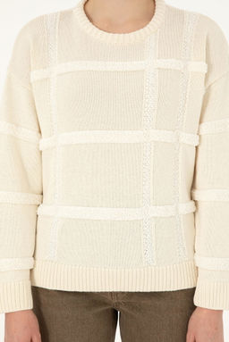 Женский кремовый свитер с круглым вырезом Неожиданная скидка в корзине - U.s. polo assn фото 6