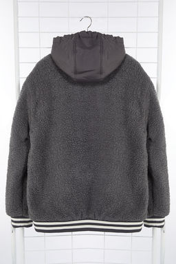 TRENDYOL MAN Ekru Unisex Relaxed Fit Lastik Detayl? Kapusonlu K?sl?k Mont TMNAW25MO00015 - Trendyolmilla фото 16