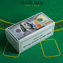 Цена за 3 шт. Карты игральные бумажные "Доллар", 54 шт., 8,8 × 5,7 см