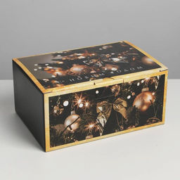 Коробка подарочная новогодняя складная «Present», 22 х 15 х 10 см, Новый год