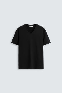 BASIC V-NECK T-SHIRT - Zara фото 14