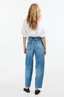Barrel High Waist Ankle Jeans - H&m фото 7