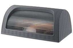 Хлебница 43*27*19 см "Элеганс" графитовая (модель 436)