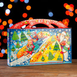 Цена за 3 шт. Подарочная коробка Карусель, 39 х 7 х 21,5 см - Simaland фото 2