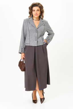 Костюм Aira Style 24133 серо-коричневый