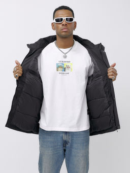 Куртка спортивная мужская зимняя большого размера черного цвета 66613Ch - Mtforce фото 14