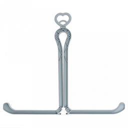 Держатель складной пластмассовый для голенищ сапог, 50,5х7,5см, серый (Китай)