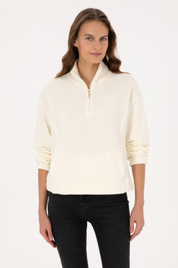 Kad_n Krem Sweatshirt - U.s. polo assn фото 3