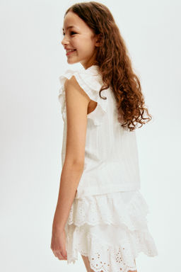 Falda de algod?n con bordado ingl?s - H&m фото 7