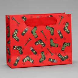 Цена за 3 шт. Пакет подарочный ламинированный, упаковка, «С 23 февраля», S 15×12×5.5 см