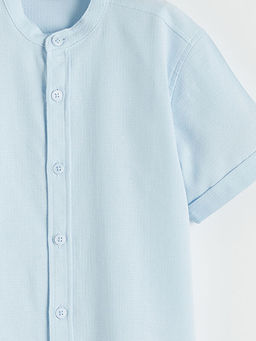 Hakim Yaka K?sa Kollu Erkek ?ocuk G?mlek