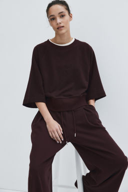 Pantal?n con cord?n de ajuste y pliegue decorativo - H&m фото 7