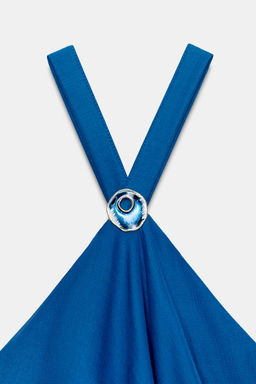 VESTIDO LARGO VOLANTES / Cobalto - Zara фото 8