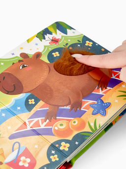 Книга детская тактильная «Зоопарк. Потрогай меня!», 12 стр., 7 вставок