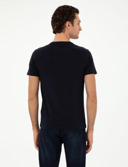 Темно -синий Slim Fit Basic T -For - Cacharel фото 5