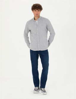 Mavi Regular Fit Uzun Kollu G_mlek - Pierre cardin фото 4