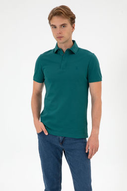 Erkek Koyu Ye_il Basic Ti__rt Sepette S_rpriz _ndirim