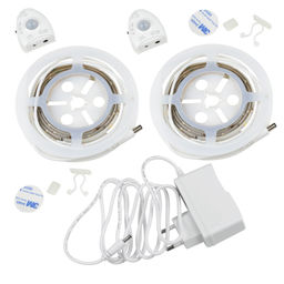 ULS-R02-6W/4000K/1,2Mx2/DIM SENSOR Smart Light Комплект светодиодной ленты на самоклеящейся основе, 2шт.х1,2м, IP65. Белый свет(4000К). Адаптер 12Вт, IP20, в/к. ТМ Uniel.
