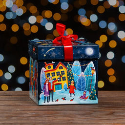 Подарочная коробка Праздник в городе , Коробка крышка-дно , 17,5 х 17,5 х 17 см - Simaland фото 10