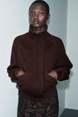 WASHED EFFECT FLEECE JACKET - Zara фото 7