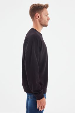 Siyah Oversize/Genis Kesim Sardonsuz Sweatshirt TMNAW22SW0612 - Trendyolmilla фото 5