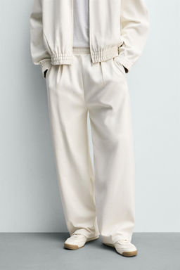 PANTAL?N JOGGER WIDE FIT PLIEGUES / Crudo - Zara фото 2