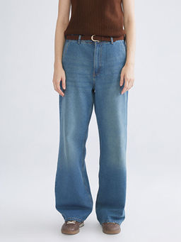 Wideleg Kad?n Jean Pantolon