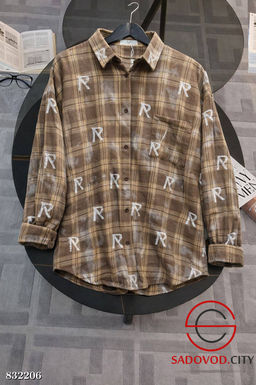 Рубашка женская в клетку