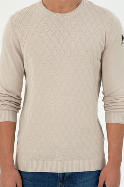 Erkek Slim Fit Bisiklet Yaka Ta_ Kazak - U.s. polo assn фото 6