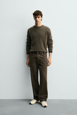 REGULAR FIT WOOL BLEND JUMPER - Zara фото 8