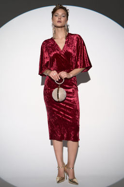 Платье Нимфа (Бордовый) - Эльза фото 9