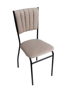 Стул разборный "Камелот" черный/бежевый