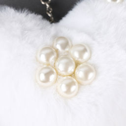 Мягкая игрушка Сердечко с бусинами, на брелоке, 10 см, цвет белый - Simaland фото 2