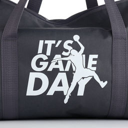 Сумка спортивная на молнии TEXTURA, с подкладкой, с длинным ремнём, маленький размер, серая