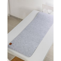 Дорожка на стол Доляна Грэй, 40150 см, толщина 4 мм, цвет светло-серый  фото 6