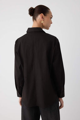 Beyaz Arkas? Dugme Detayl? Oversize Gomlek TWOAW26GO00009 - Trendyolmilla фото 5