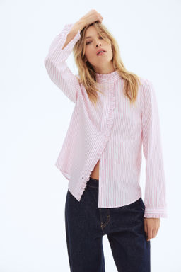 Blusa de popelina con volantes - H&m фото 4