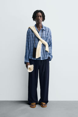CHECK FLOWING SHIRT